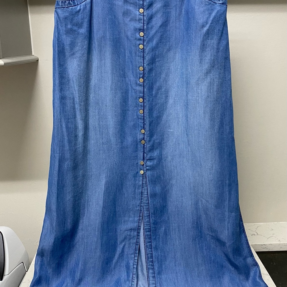 INC International Concepts Blue Maxi Skirt